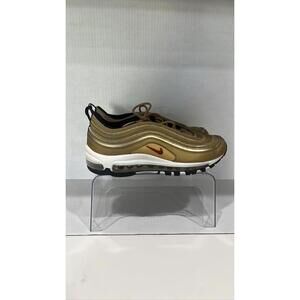 Nike Air Max 97 QS Metallic Gold Big Kids Size 7 or Women's Size 8